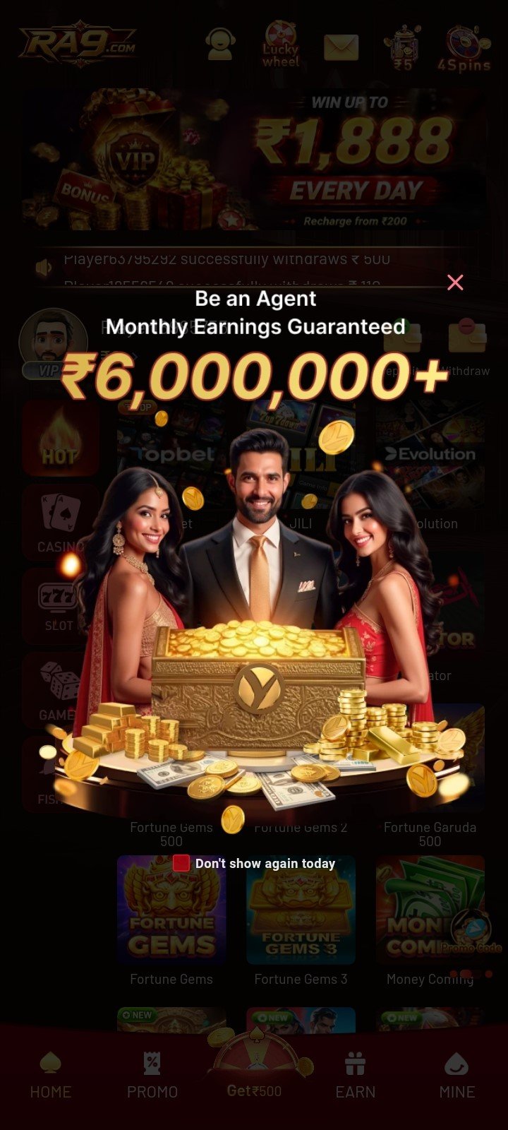 RA9 Agent Program Monthly Earnings Over 60 Lakhs